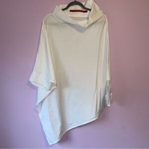 Margareth & Moi EU 36 Blouse White Women's Longline Top